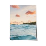 Postifull Çerçevesiz Poster, Yaz Temalı Tablo No:30, Gün Batımında Deniz Fotoğrafı, Mavi Poster, Dikey;30 X 40 Renkli - 15