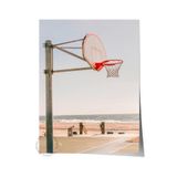 Postifull Çerçevesiz Poster, Yaz Temalı Tablo No:34, Plajda Basketbol Potası Fotoğrafı, Gri Poster, Dikey;50 X 70 Renkli - 19