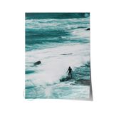 Postifull Çerçevesiz Poster, Yaz Temalı Tablo No:48, Kaya Kenarında Deniz Fotoğrafı, Gri Poster, Dikey;21 X 30 Renkli - 9