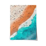 Postifull Çerçevesiz Poster, Yaz Temalı Tablo No:6, Turuncu Ve Mavi Sahil Fotoğrafı, Turuncu Poster, Dikey;30 X 42 Renkli - 16
