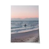 Postifull Çerçevesiz Poster, Yaz Temalı Tablo No:75, Gün Batımında Plaj Fotoğrafı, Mavi Poster, Dikey;15 X 21 Renkli - 10