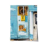 Postifull Çerçevesiz Poster, Yaz Temalı Tablo No:98, Mavi Kapı Fotoğrafı, Mavi Poster, Dikey;33 X 48 Renkli - 9