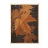 Postifull Close Up Leaf Çerçeveli Tablo, Ahşap Çerçeve Ve Poster, Dikey Duvar Tablosu Comfort Serisi No:108350;50 X 70 Ahşap Çerçeveli