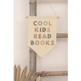 Postifull Çocuk Odası Dekor, Duvar Süsü, Ahşap Bebek Odası Dekor, Canvas Flama, Cool Kids Read Books;50 X 70 Renkli - 4