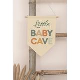 Postifull Çocuk Odası Dekor, Duvar Süsü, Ahşap Bebek Odası Dekor, Canvas Flama, Little Baby Cave - Renkli;21 X 30 Renkli - 5