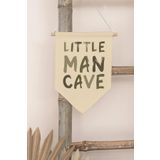 Postifull Çocuk Odası Dekor, Duvar Süsü, Ahşap Bebek Odası Dekor, Canvas Flama, Little Man Cave - Yeşil;70 X 100 Renkli - 10
