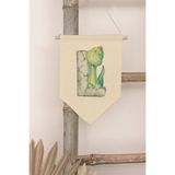 Postifull Çocuk Odası Dekor, Duvar Süsü, Ahşap Bebek Odası Dekor, Canvas Flama, Safari Ve Hayvanlı L Harfi;70 X 100 Renkli - 12