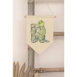 Postifull Çocuk Odası Dekor, Duvar Süsü, Ahşap Bebek Odası Dekor, Canvas Flama, Safari Ve Hayvanlı R Harfi;21 X 30 Renkli - 18