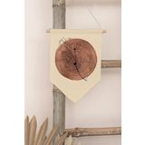 Postifull Çocuk Odası Dekor, Duvar Süsü, Ahşap Bebek Odası Dekor, Canvas Flama, Suluboya Güneş - Sarı;21 X 30 Renkli - 21