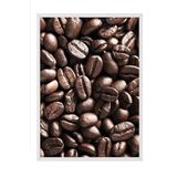 Postifull Coffee Beans Çerçeveli Tablo, Beyaz Çerçeve Ve Poster, Dikey Duvar Tablosu Comfort Serisi No:108404;21 X 30 Beyaz Çerçeveli