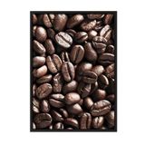 Postifull Coffee Beans Çerçeveli Tablo, Siyah Çerçeve Ve Poster, Dikey Duvar Tablosu Comfort Serisi No:108404;70 X 100 Siyah Çerçeveli