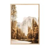 Postifull Colourful Yosemite Çerçeveli Tablo, Ahşap Çerçeve Ve Poster, Duvar Tablosu Comfort Serisi No:108346;10 X 15 Ahşap Çerçeveli
