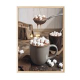Postifull Cup Of Chocolate Çerçeveli Tablo, Ahşap Çerçeve Ve Poster, Duvar Tablosu Comfort Serisi No:108356;10 X 15 Ahşap Çerçeveli