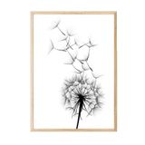 Postifull Dandelion Wish Çerçeveli Tablo, Ahşap Çerçeve Ve Poster, Duvar Tablosu Comfort Serisi No:108520;10 X 15 Ahşap Çerçeveli