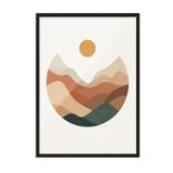 Postifull Earth Sphere Çerçeveli Tablo, Siyah Çerçeve Ve Poster, Dikey Duvar Tablosu Comfort Serisi No:108330;30 X 40 Siyah Çerçeveli