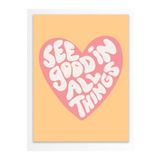 Postifull Estetik Duvar Tablosu - Duvar Posteri - Yazı Sanatı Duvar Dekoru - Çerçevesiz - Kalın Kuşe Kağıt;15 X 21 Sarı