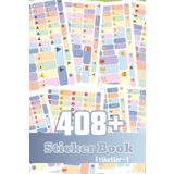 Postifull Etiket Defteri, 450 Adet Karışık Renkli Okul Etiketi, Sticker Defteri, Defter, Kalemlik, Tablet Etik; Okul - 1