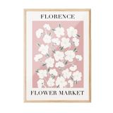 Postifull Flower Market Çerçeveli Tablo, Ahşap Çerçeve Ve Poster, Dikey Duvar Tablosu Comfort Serisi No:108534;30 X 40 Ahşap Çerçeveli