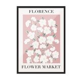 Postifull Flower Market Çerçeveli Tablo, Siyah Çerçeve Ve Poster, Dikey Duvar Tablosu Comfort Serisi No:108534;30 X 42 Siyah Çerçeveli