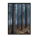 Postifull Forbidden Forest Çerçeveli Tablo, Siyah Çerçeve Ve Poster, Duvar Tablosu Comfort Serisi No:108290;10 X 15 Siyah Çerçeveli