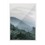 Postifull Forest Hills Çerçeveli Tablo, Beyaz Çerçeve Ve Poster, Dikey Duvar Tablosu Comfort Serisi No:108364;10 X 15 Beyaz Çerçeveli