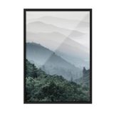 Postifull Forest Hills Çerçeveli Tablo, Siyah Çerçeve Ve Poster, Dikey Duvar Tablosu Comfort Serisi No:108364;15 X 21 Siyah Çerçeveli