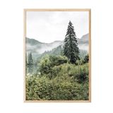 Postifull Forest Landscape No2 Çerçeveli Tablo, Dikey Duvar Tablosu Comfort Serisi No:108398;21 X 30 Ahşap Çerçeveli