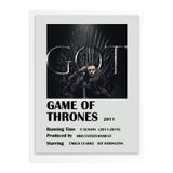 Postifull Game Of Thrones - Çerçevesiz Poster - Duvar Dekoru - Dizi Ve Film Afiş Posterleri - Kalın Kuşe Kağıt;30 X 42 Gri