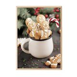 Postifull Gingerbread Cookies Çerçeveli Tablo, Ahşap Çerçeve Ve Poster, Duvar Tablosu Comfort Serisi No:108515;33 X 48 Ahşap Çerçeveli