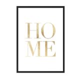 Postifull Gold Home Çerçeveli Tablo, Siyah Çerçeve Ve Poster, Dikey Duvar Tablosu Comfort Serisi No:108425;13 X 18 Siyah Çerçeveli
