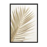 Postifull Gold Palm Çerçeveli Tablo, Siyah Çerçeve Ve Poster, Dikey Duvar Tablosu Comfort Serisi No:108378;13 X 18 Siyah Çerçeveli
