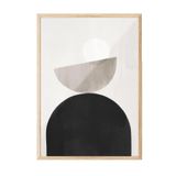 Postifull Graphic Shapes No4 Çerçeveli Tablo, Ahşap Çerçeve Ve Poster, Duvar Tablosu Comfort Serisi No:108459;13 X 18 Ahşap Çerçeveli