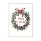 Postifull Happy Holidays Çerçeveli Tablo, Beyaz Çerçeve Ve Poster, Duvar Tablosu Comfort Serisi No:108516;30 X 42 Beyaz Çerçeveli