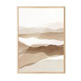 Postifull Hills Of Sand Çerçeveli Tablo, Ahşap Çerçeve Ve Poster, Dikey Duvar Tablosu Comfort Serisi No:108335;10 X 15 Ahşap Çerçeveli