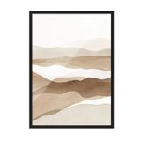 Postifull Hills Of Sand Çerçeveli Tablo, Siyah Çerçeve Ve Poster, Dikey Duvar Tablosu Comfort Serisi No:108335;13 X 18 Siyah Çerçeveli