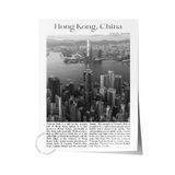 Postifull Hong Kong - Çin, Şehir Temalı Poster, Çerçevesiz Duvar Posteri, No:30016;30 X 42 Renkli - 17