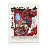 Postifull Jean-Michel Basquiat Duvar Posteri, Modern Sanat, Sanat Serisi Poster - Kalın Kağıt - Çerçevesiz;50 X 70 Bordo