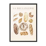Postifull La Boulangerie No1 Çerçeveli Tablo, Siyah Çerçeve Ve Poster, Duvar Tablosu Comfort Serisi No:108562;21 X 30 Siyah Çerçeveli
