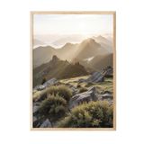 Postifull Landscape Sunrise Çerçeveli Tablo, Ahşap Çerçeve Ve Poster, Duvar Tablosu Comfort Serisi No:108342;13 X 18 Ahşap Çerçeveli