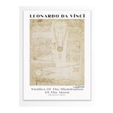 Postifull Leonardo Da Vinci Duvar Posteri - Duvar Dekoru - Sanat Serisi Posterleri - Kalın Kağıt - Çerçevesiz;21 X 30 Gri - 21
