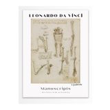 Postifull Leonardo Da Vinci Duvar Posteri - Duvar Dekoru - Sanat Serisi Posterleri - Kalın Kağıt - Çerçevesiz;21 X 30 Gri - 27