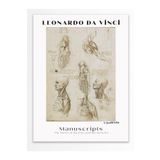 Postifull Leonardo Da Vinci Duvar Posteri - Duvar Dekoru - Sanat Serisi Posterleri - Kalın Kağıt - Çerçevesiz;21 X 30 Gri - 28