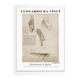 Postifull Leonardo Da Vinci Duvar Posteri - Duvar Dekoru - Sanat Serisi Posterleri - Kalın Kağıt - Çerçevesiz;21 X 30 Gri - 30