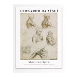 Postifull Leonardo Da Vinci Duvar Posteri - Duvar Dekoru - Sanat Serisi Posterleri - Kalın Kağıt - Çerçevesiz;50 X 70 Gri - 24
