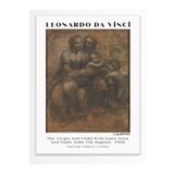 Postifull Leonardo Da Vinci Duvar Posteri - Duvar Dekoru - Sanat Serisi Posterleri - Kalın Kağıt - Çerçevesiz;50 X 70 Gri - 31