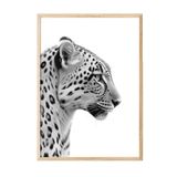 Postifull Leopard Çerçeveli Tablo, Ahşap Çerçeve Ve Poster, Dikey Duvar Tablosu Comfort Serisi No:108305;13 X 18 Ahşap Çerçeveli