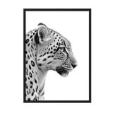 Postifull Leopard Çerçeveli Tablo, Siyah Çerçeve Ve Poster, Dikey Duvar Tablosu Comfort Serisi No:108305;10 X 15 Siyah Çerçeveli