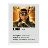 Postifull Loki - Çerçevesiz Poster - Duvar Dekoru - Dizi Ve Film Afiş Posterleri - Kalın Kuşe Kağıt;21 X 30 Gri - 18