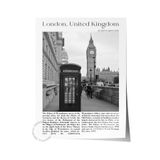 Postifull Londra - Ingiltere, Şehir Temalı Poster, Çerçevesiz Duvar Posteri, No:30022;10 X 15 Renkli - 23