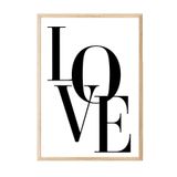 Postifull Love Beige Çerçeveli Tablo, Ahşap Çerçeve Ve Poster, Dikey Duvar Tablosu Comfort Serisi No:108314;30 X 40 Ahşap Çerçeveli